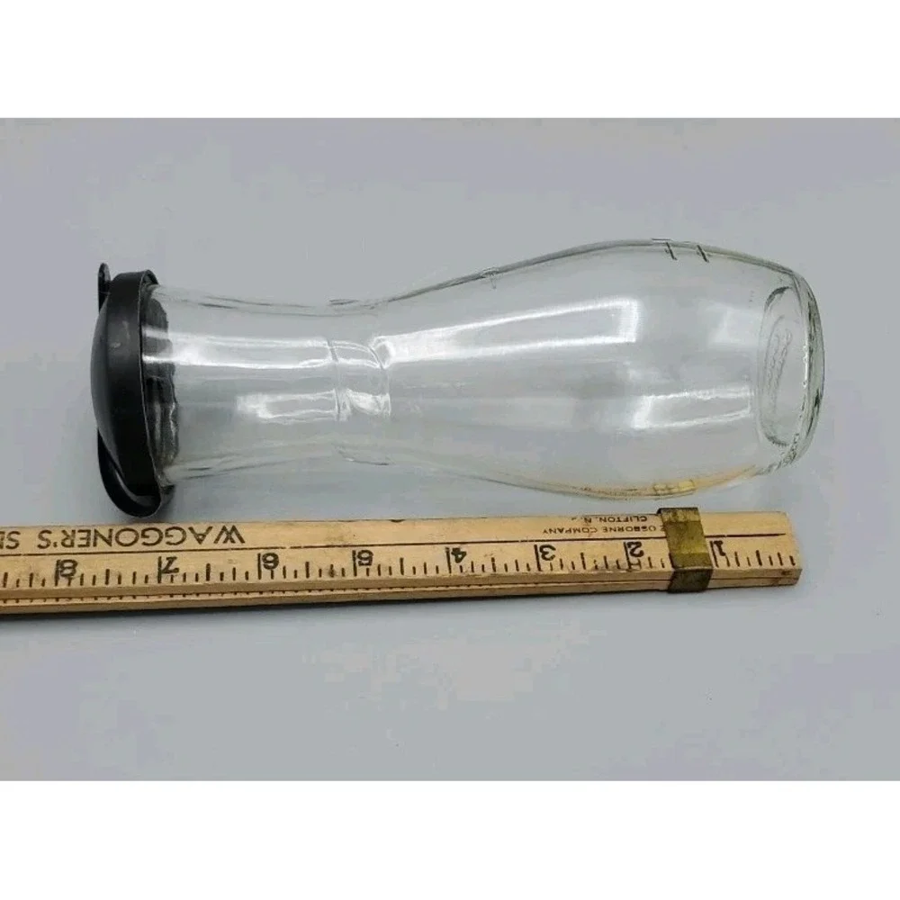 Good Seasons‎ Glass Cruet with Markings For Oil Vinegar Water and Top